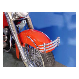 Front fender rail Cheese Grater. Chrome 55-57 FL (NU) Custom applications