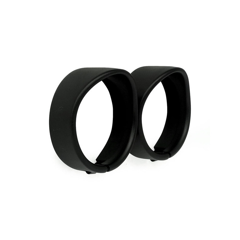 Obrzeża oświetlenia wewnętrznego z daszkiem. Reflektor. Czarny mat 62-23 H-D z zestawem lampy mijania