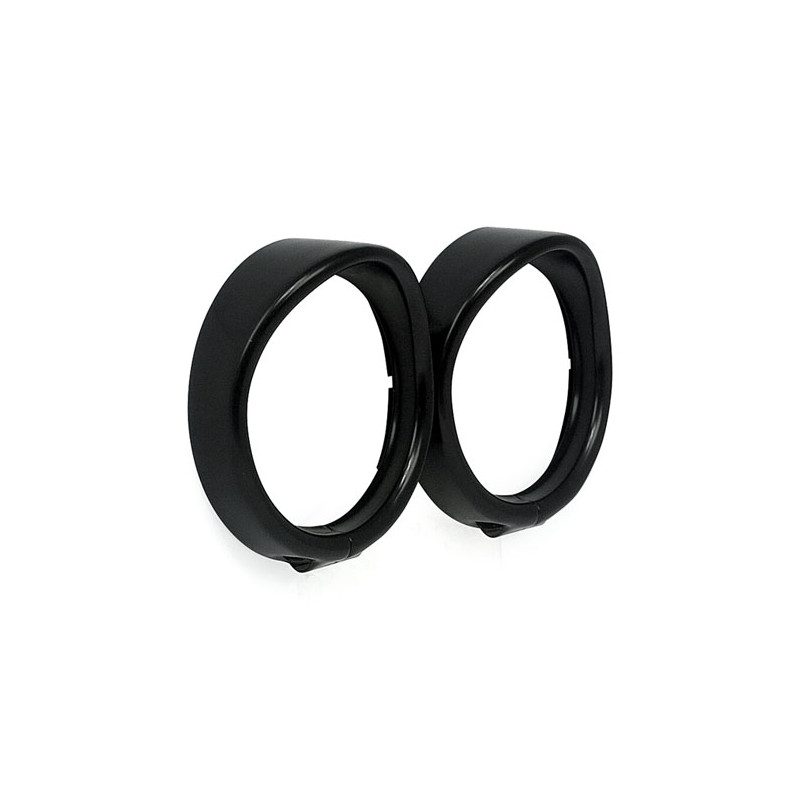 Recessed trim rings with visor. Turn signals. Black Front & rear on: 14-22(NU)FLHR 98-19(NU)FLHRC 88-13(NU)Touring (excl. FLHRS 