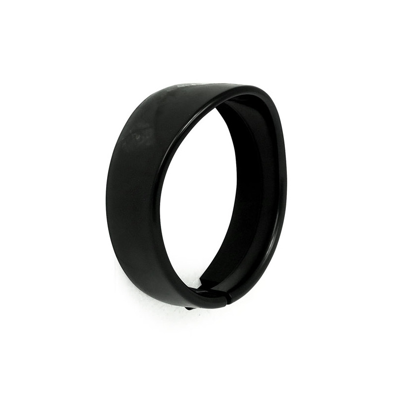 Recessed trim ring with visor. 5-3/4" headlamp. Black 97-03 FLSTS 05-07 FLSTSC 16-17 FXSE 07-10 FXSTC 00-07 FXSTD 93-06 FXSTS 95