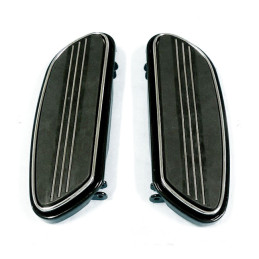 Reposapiés Runway Rider Negro para Softail y Touring