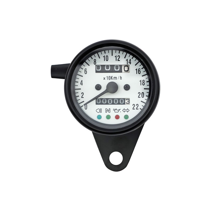 LED mini speedo 2:1 kmh. black with white face plate Most models with front wheel drive Some early models with transmission driv
