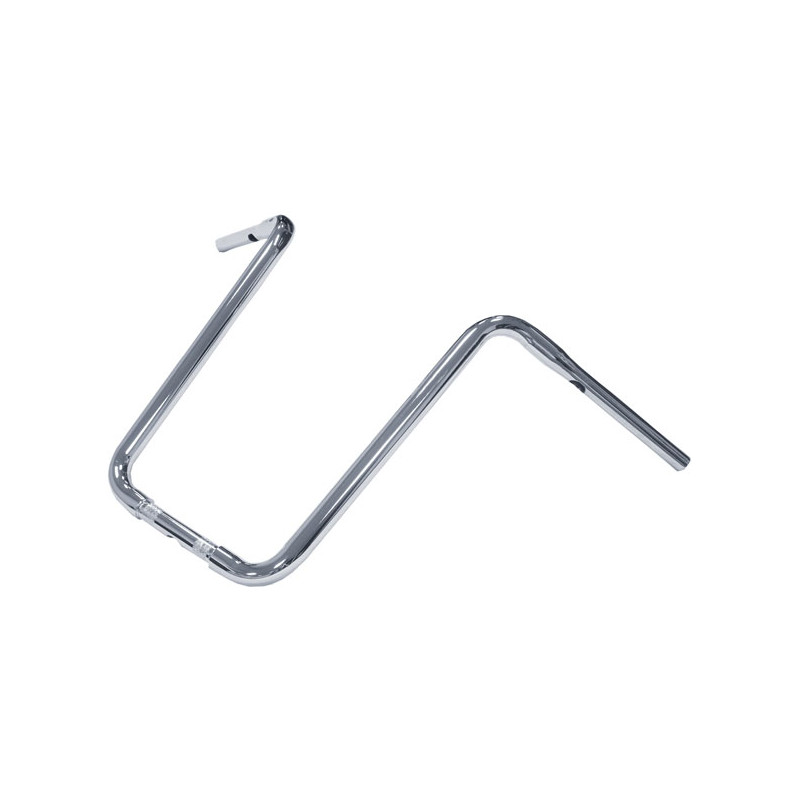 1-1/4" Apehanger narrow body, 19" rise, chrome 82-23 H-D mech. & e-throttle (excl. 88-11 Springers) with 1" I.D. risers