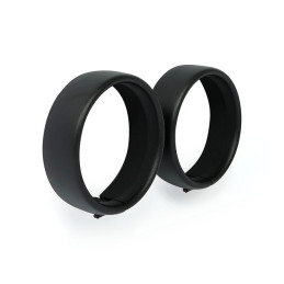 Recessed trim rings. Spotlamp. Black wrinkle 62-23 H-D with passing lamp kit
