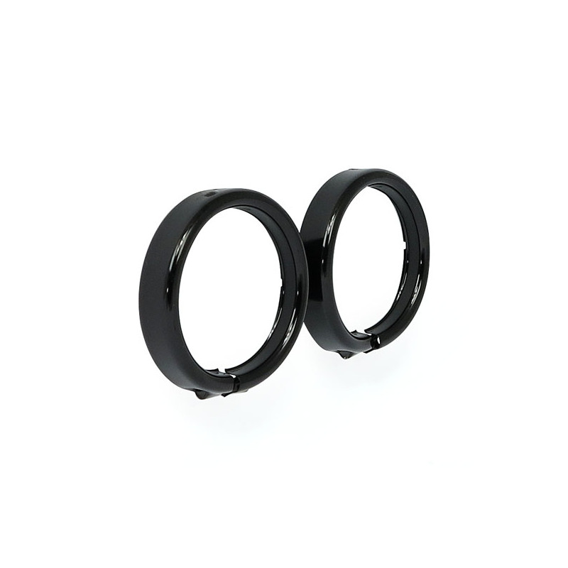 Recessed trim rings. Turn signals. Gloss black Front & rear on: 14-22(NU)FLHR (excl. FLHRXS) 98-19(NU)FLHRC 88-13(NU)Touring (ex