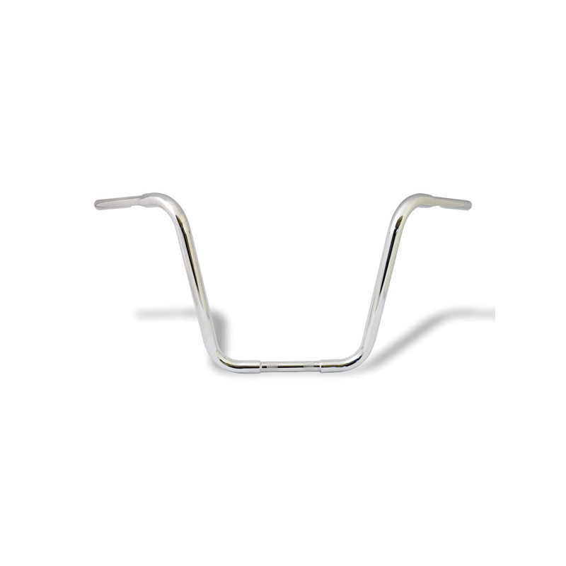 1-1/4" Buffalo Apehangers, 16" high, chrome 82-22 H-D (excl. 08-22 e-throttle & 88-11 Springers) with 1" I.D. risers (NU)