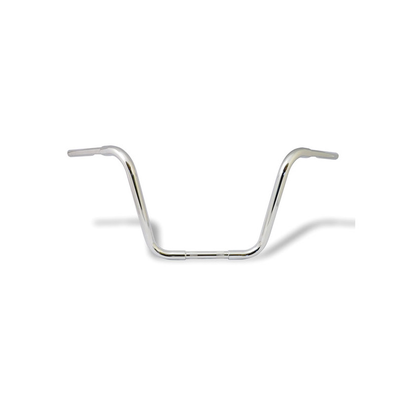1-1/4" Buffalo Apehangers, 14" high, chrome 82-22 H-D (excl. 08-22 e-throttle & 88-11 Springers) with 1" I.D. risers (NU)