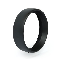 Recessed trim ring. 7" headlamp. Black 94-17(NU)FLS/S/TF/TFB/TFBS FLSTN 15-21 FLRT Freewheeler Trike