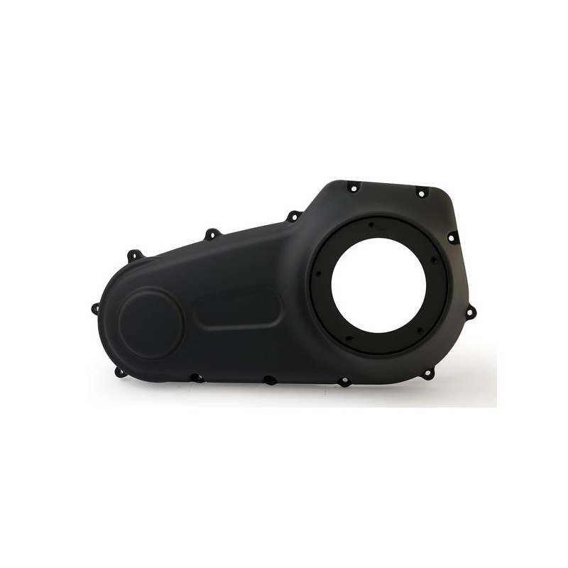 Outer Primary Cover black 07-17 Softail 06-17 Dyna with OEM forward controls (NU)