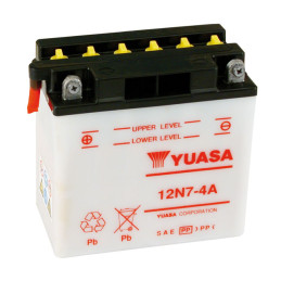 Yuasa, 12V lead-acid battery. 7Ah 70-78 XL 71-78 FX. Kickstart models (NU)