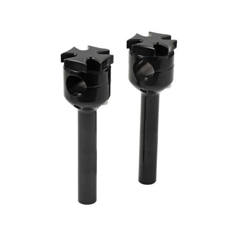 FLAT MALTESE RISER, 6" BLACK 73-02 B.T. TC/B XL (EXCL. FLT)