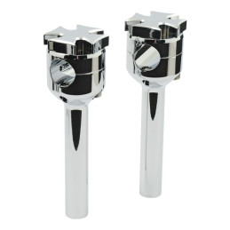 FLAT MALTESE RISER, 6" CHROME 73-17 B.T. TC/B XL (EXCL. FLT)