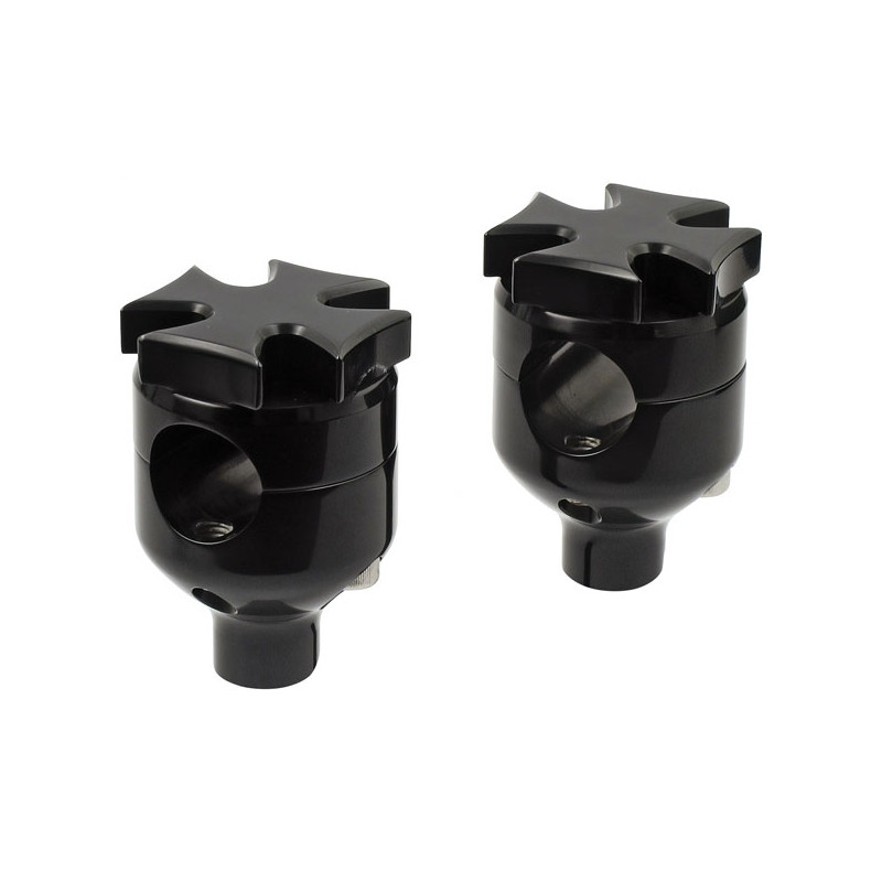 Podwyższenie kierownicy "FLAT MALTESE", 2" czarne 73-02 B.T. TC/B XL (z wyłączeniem FLT)