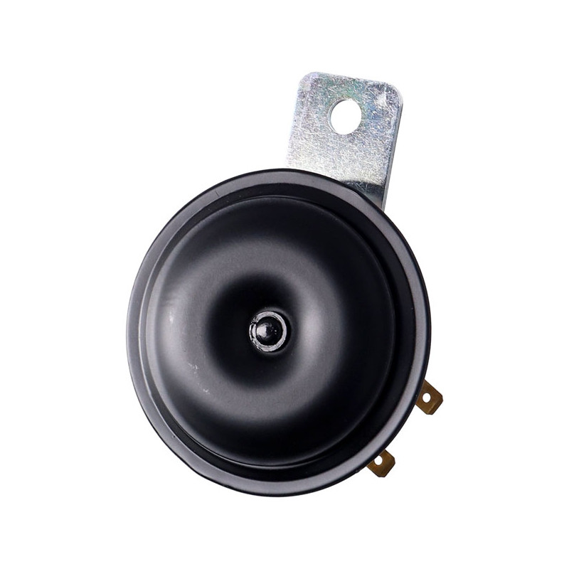 Dostosowany Mini-Klakson, 80mm. 110 dB. Czarny UNIWERSALNY