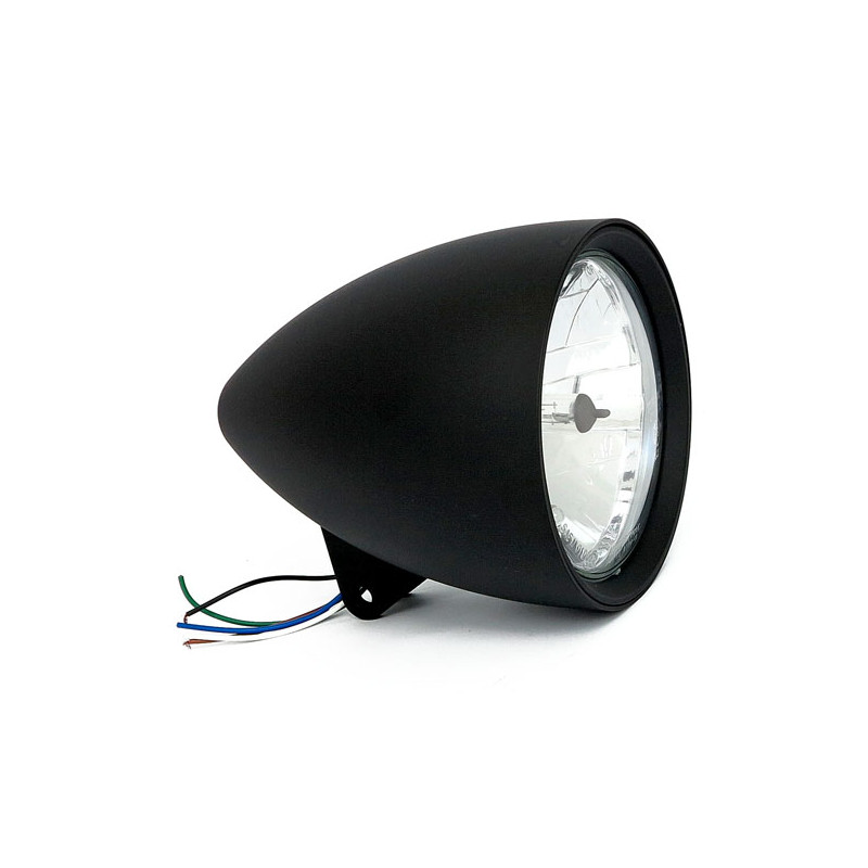 Smoothie 7" headlamp without visor. Black 