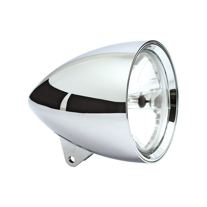 Smoothie 5-3/4" headlamp without visor. Chrome 