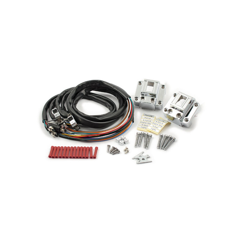 Kit de carcasa de interruptor de manillar Cromo 73-81