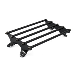 Early style luggage rack. Black 41-57 B.T. (NU) Most bikes with solo seats in custom applications
