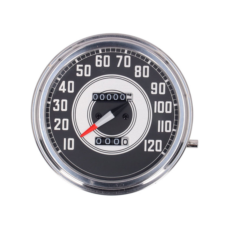 Wskaźnik prędkości FL, tarcza 41-45, srebrno-czarna. 2:1 MPH