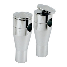 Twist-top Panhead style risers. Chrome, 6" rise 73-02 B.T. TC/B XL (EXCL. FLT)