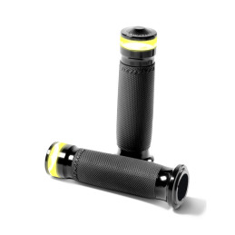 PM, Contour Vision LED turn signal grips. Black 08-23 H-D with e-throttle (excl. 2023 FLHXSE 18-23 FLTRXSE Pan America RA & Spor