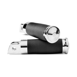 Performance Machine, Contour rider footpegs. Chrome 18-23 Softail with foot pegs (rider)