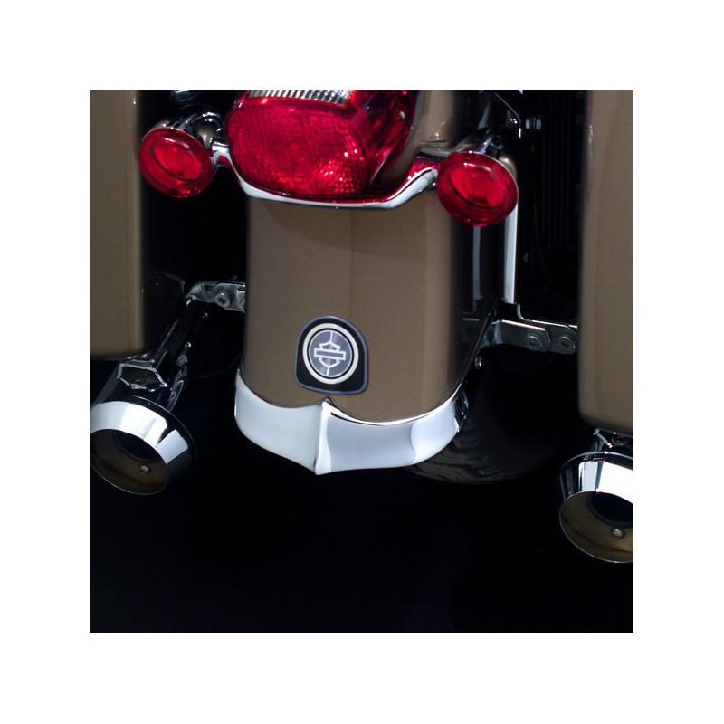 Krajowy Cykl, odlew tylnego zakończenia błotnika. Chrom 04-07 FLHRS Road King Custom 02-08 FLTR Road Glide (tylko dla modelu i r