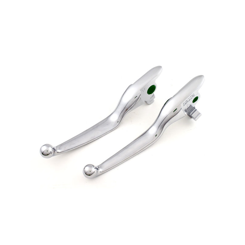 Zestaw dźwigni kierownicy, szeroka łopatka, chromowany - sprzęgło hydrauliczne - 17-20 Touring 19-20 Trikes (tylko dla modelu i 