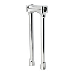 Biltwell Murdock O/S risers drepte 14" crom