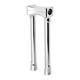 Biltwell Murdock O/S straight risers 12" chrome 1 1/8" handlebars