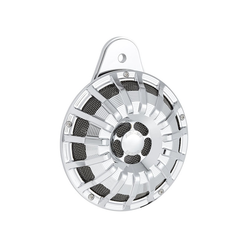 Pokrywa klaksonu 15-ramienna Arlen Ness. Chromowany 91-23 do Big Twin z zamontowanym bocznym klaksonem