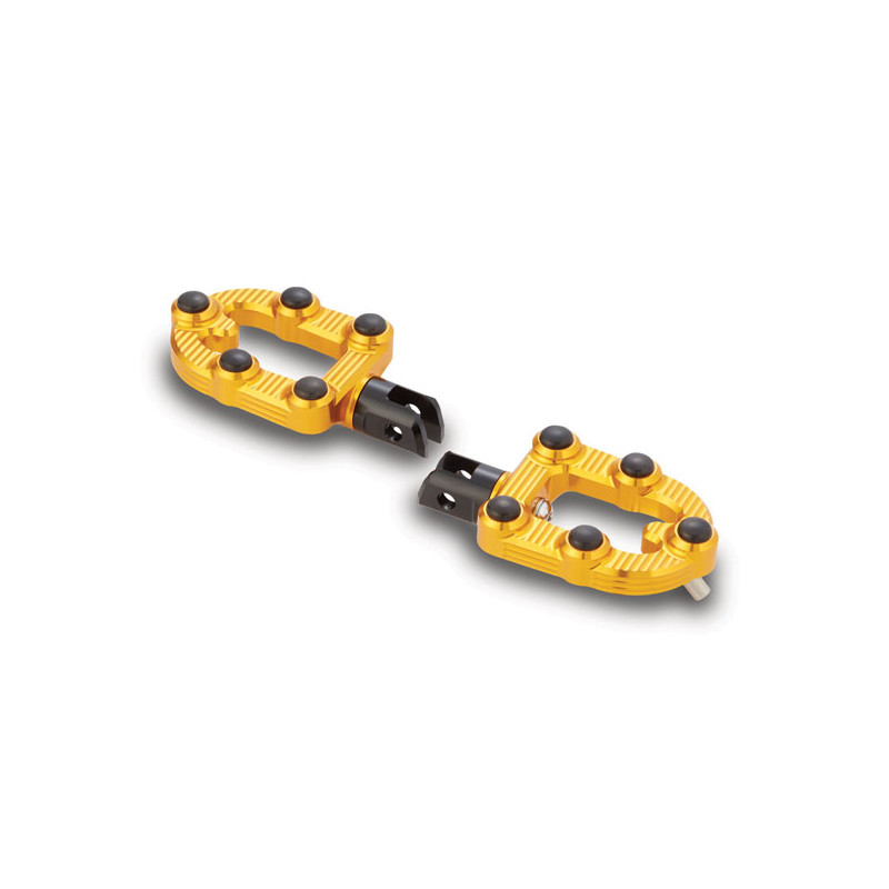Arlen Ness, MX foot pegs. Gold Ness footpeg mounts