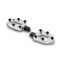 Arlen Ness, MX foot pegs. Chrome Ness footpeg mounts