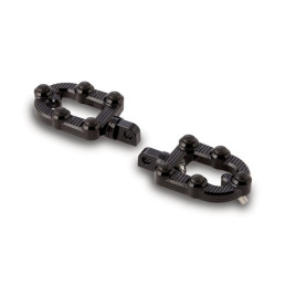 Arlen Ness estribos MX y soportes negros
