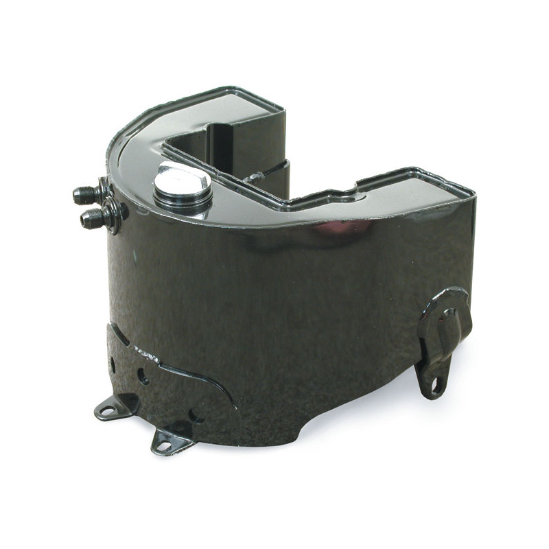 OIL TANK, HORSESHOE TOP FILL. BLACK 36-57 B.T. 6V BATT.
