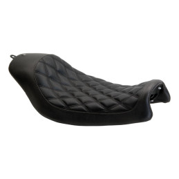 Roland Sands Design, Boss solo seat. Black 06-17 Dyna (06-16 FXDF Fatbob requires 589644 bracket) (NU)