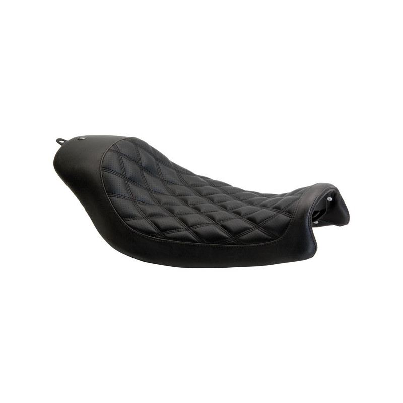 Roland Sands Design, Boss solo seat. Black 06-17 Dyna (06-16 FXDF Fatbob requires 589644 bracket) (NU)