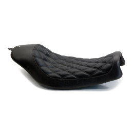 Roland Sands Design, Boss solo seat. Black 06-17 Dyna (06-16 FXDF Fatbob requires 589644 bracket) (NU)