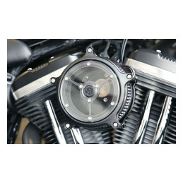 RSD, Clarity air cleaner kit. Black Ops CV carb: 93-06 all B.T. Delphi inj.: 01-15 Softail 04-17 Dyna (excl. 2017 FXDLS) 02-07 F