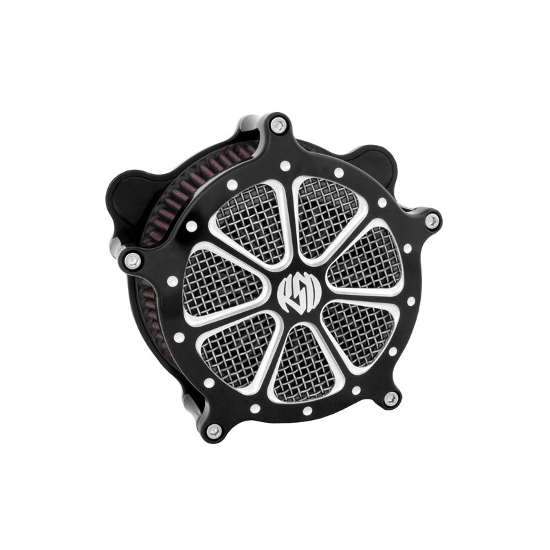 RSD, Venturi air cleaner kit, Speed 7. Black CC 16-17 Softail 2017 FXDLS 08-16 Touring Trike. (e-throttle) (NU)