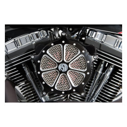 RSD, Venturi air cleaner kit, Speed 7. Black CC 16-17 Softail 2017 FXDLS 08-16 Touring Trike. (e-throttle) (NU)