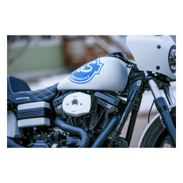 S&S, Stealth Tribute air cleaner kit. Chrome 00-15 Softail 99-17 Dyna (excl. 2017 FXDLS) 99-07 Touring. Bikes with CV carb & Del