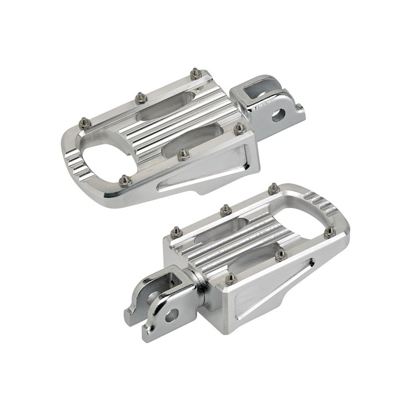 Biltwell Punisher rider footpegs polished 18-21 Softail with foot pegs (rider)