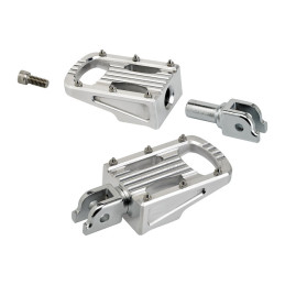 Biltwell Punisher rider footpegs polished 18-21 Softail with foot pegs (rider)