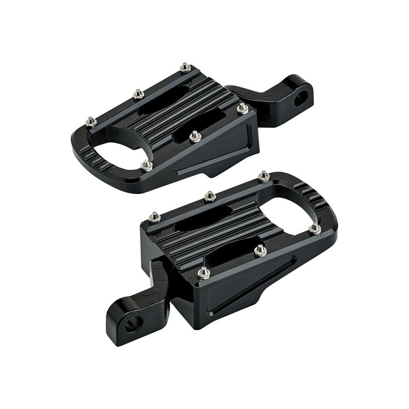 Biltwell Punisher rider footpegs black 07-22 XL883N 1200N/NS/T/V/X/XS 11-22 XL1200C/X. (Rider)