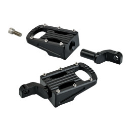 Biltwell Punisher rider footpegs black 07-22 XL883N 1200N/NS/T/V/X/XS 11-22 XL1200C/X. (Rider)