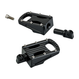 Biltwell Punisher rider footpegs black All traditional H-D male mount. (Excl. rider/passenger on: 18-23 Softails 20-21 Livewire.