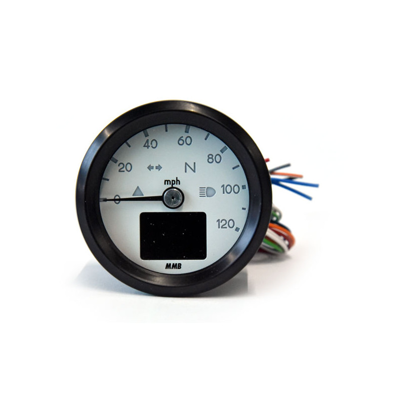 Velocímetro electrónico MMB 48mm 120mph negro