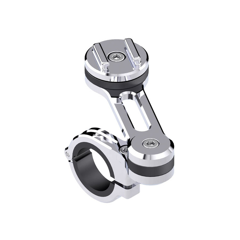 Uchwyt SP Connect do motocykla, model Pro. Kolor chromowany