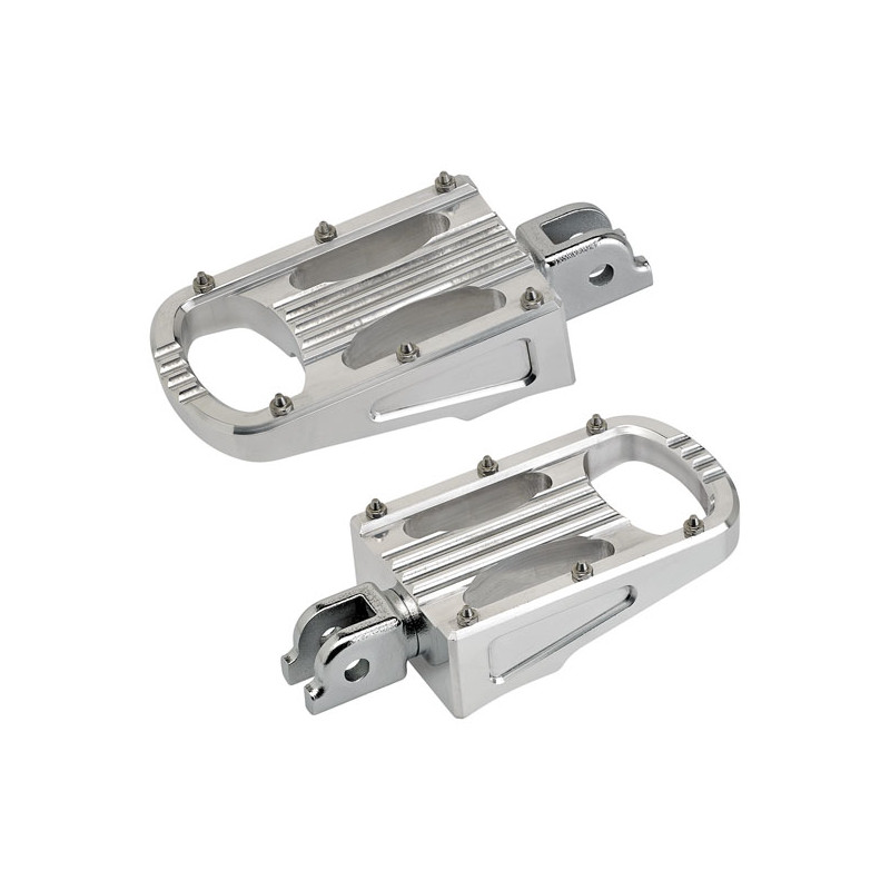 Biltwell Punisher XL rider footpegs polished 18-21 Softail with foot pegs (rider)